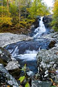 another portrait composition of the falls