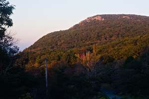 a view of stony man from where we were staying at skyland